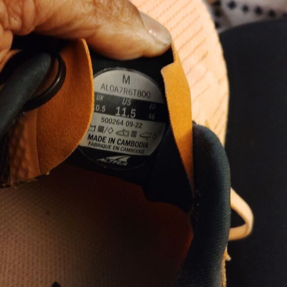 Altra Orange and Black Athletic Shoes for Performance - Picture 2 of 6